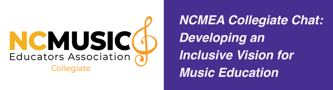 Image for collegiate video chat on developing an inclusive vision foe music education