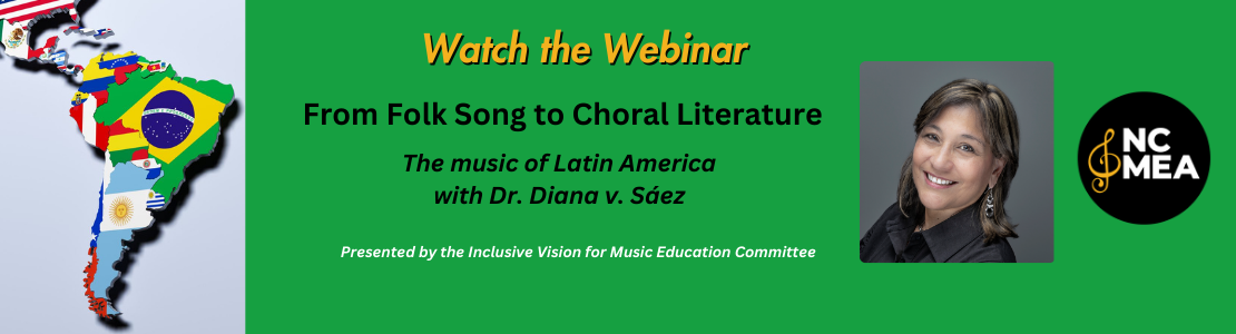 Latin music webinar Diana Saez ncmea
