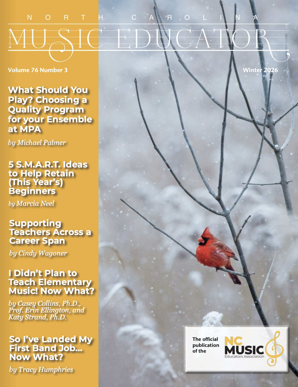 NC Music Educator Journal cover Winter 2026